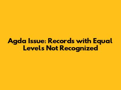 Agda Issue: Records with Equal Levels Not Recognized