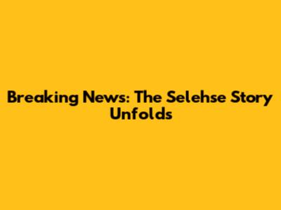 Breaking News: The Selehse Story Unfolds