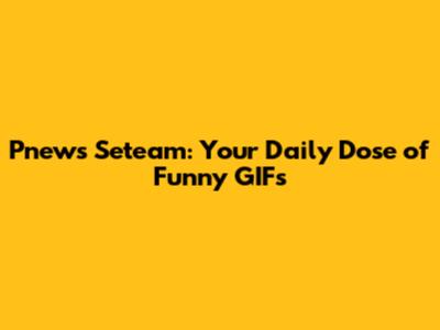 Pnews Seteam: Your Daily Dose of Funny GIFs