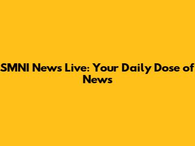 SMNI News Live: Your Daily Dose of News
