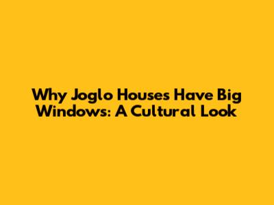 Why Joglo Houses Have Big Windows: A Cultural Look